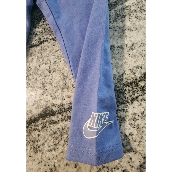 NIKE LEGGINGS BABY GIRL SIZE 18 MONTHS BLUE ELASTIC WAIST **PANTS ONLY!** NEW - Picture 2 of 6